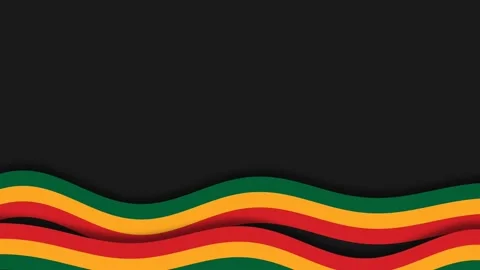 Juneteenth Celebration Background with Waving Pan-African Colors and Dynami.. Stock Footage 340034072