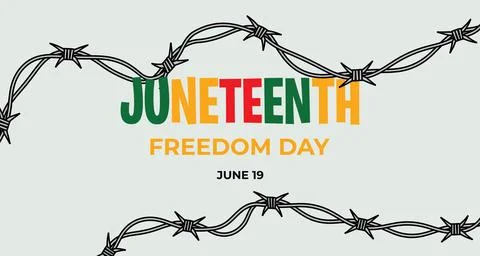 Juneteenth Emancipation Day Poster, Banner background Stock Illustration