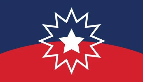 Juneteenth Flag. Since 1865. Design of Banner. Vector. Stock Illustration