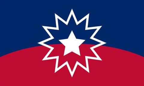 Juneteenth Flag. Since 1865 Stock Illustration