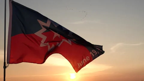 Juneteenth Flag, Juneteenth National Independence Day, Celebration Freedom Day Video stock 274147693