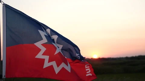 Juneteenth Flag, Juneteenth National Independence Day, Celebration Freedom Day Video stock 275273878