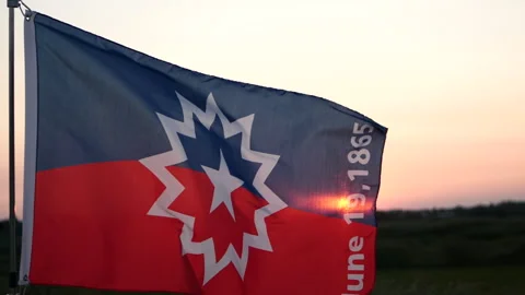 Juneteenth Flag, Juneteenth National Independence Day, Celebration Freedom Day Stock Footage 275273982