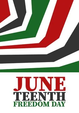 Juneteenth. Freedom and Emancipation day. African-American holiday. Vector art Stock Illustration