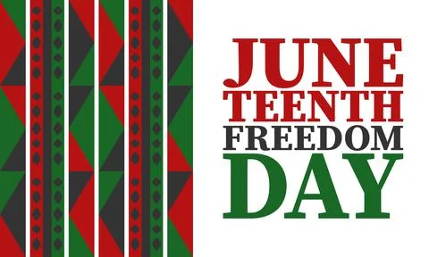 Juneteenth. Freedom and Emancipation day. African-American holiday. Vector art Stock Illustration