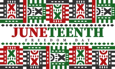 Juneteenth. Freedom and Emancipation day. African-American holiday. Vector art Stock Illustration