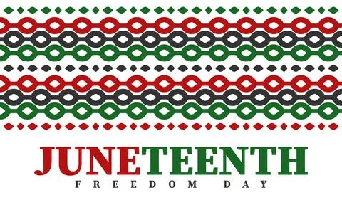 Juneteenth. Freedom and Emancipation day. African-American holiday. Vector art Stock Illustration