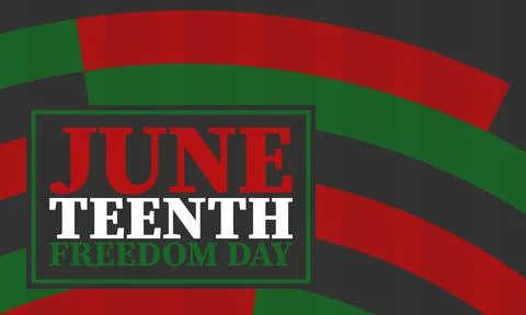 Juneteenth. Freedom and Emancipation day. African-American holiday. Vector art Stock Illustration