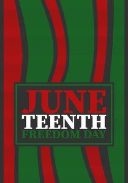 Juneteenth. Freedom and Emancipation day. African-American holiday. Vector art Stock Illustration