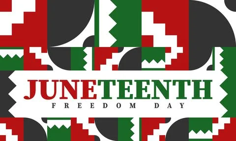 Juneteenth. Freedom and Emancipation day. African-American holiday. Vector art Stock Illustration