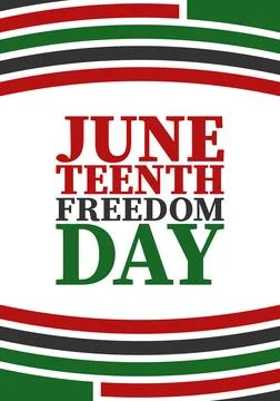 Juneteenth. Freedom and Emancipation day. African-American holiday. Vector art Stock Illustration