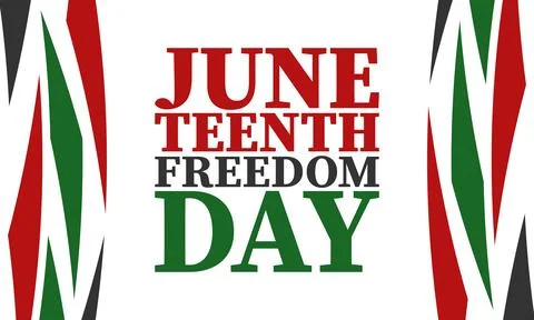 Juneteenth. Freedom and Emancipation day. African-American holiday. Vector art Stock Illustration