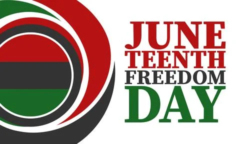 Juneteenth. Freedom and Emancipation day. African-American holiday. Vector art Illustrazione stock