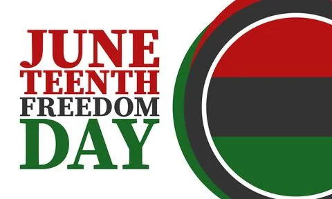 Juneteenth. Freedom and Emancipation day. African-American holiday. Vector art Stock Illustration