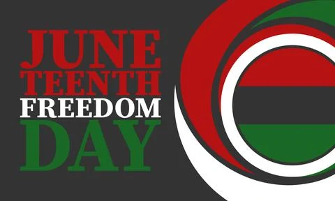 Juneteenth. Freedom and Emancipation day. African-American holiday. Vector art Stock Illustration