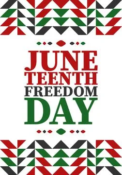 Juneteenth. Freedom and Emancipation day. African-American holiday. Vector art Stock Illustration