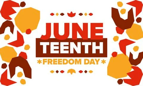 Juneteenth. Freedom and Emancipation day. African-American holiday. Vector art Stock Illustration