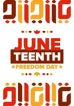 Juneteenth. Freedom and Emancipation day. African-American holiday. Vector art Stock Illustration