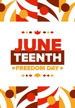Juneteenth. Freedom and Emancipation day. African-American holiday. Vector art Stock Illustration