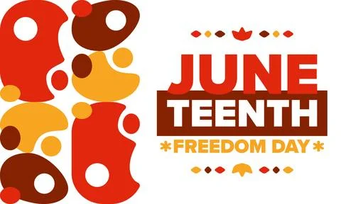 Juneteenth. Freedom and Emancipation day. African-American holiday. Vector art Stock Illustration