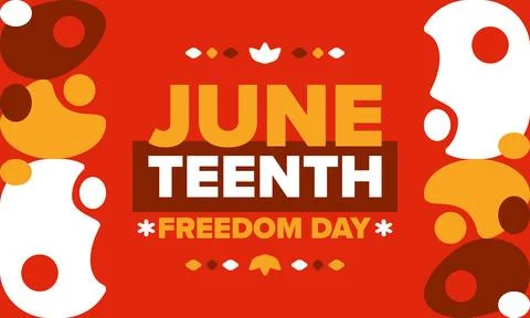 Juneteenth. Freedom and Emancipation day. African-American holiday. Vector art Stock Illustration