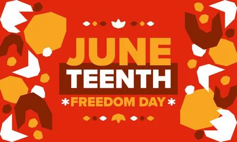 Juneteenth. Freedom and Emancipation day. African-American holiday. Vector art Stock Illustration