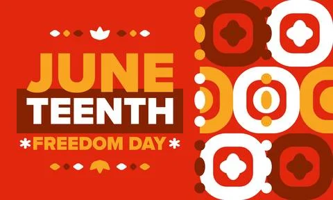 Juneteenth. Freedom and Emancipation day. African-American holiday. Vector art Stock Illustration