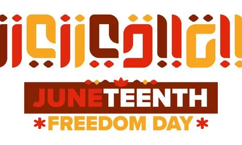 Juneteenth. Freedom and Emancipation day. African-American holiday. Vector art Stock Illustration