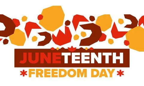 Juneteenth. Freedom and Emancipation day. African-American holiday. Vector art Stock Illustration