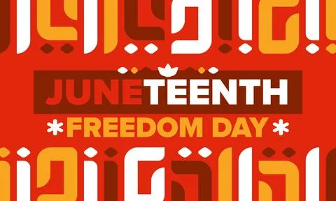 Juneteenth. Freedom and Emancipation day. African-American holiday. Vector art Stock Illustration