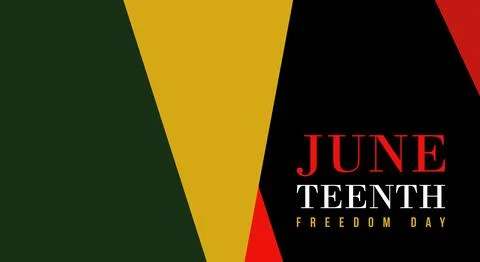 Juneteenth Freedom Day Abstract vector Illustration. Geometric background Stock Illustration