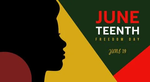 Juneteenth Freedom Day Abstract vector Illustration. Geometric background Stock Illustration