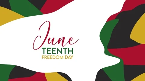 Juneteenth freedom day for all black people Stock Footage 311417628