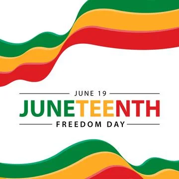Juneteenth Freedom Day Background Design. Banner, Poster, Greeting Card. Ve.. Illustrazione stock