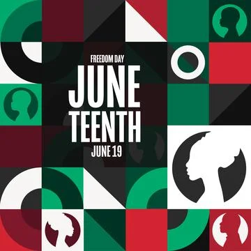 Juneteenth. Freedom Day. June 19. Holiday concept. Template for background Stock Illustration