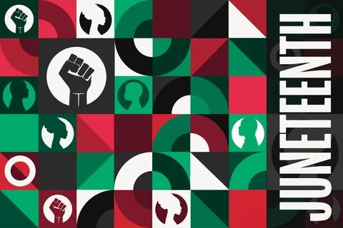 Juneteenth. Freedom Day. June 19. Holiday concept. Template for background Stock Illustration