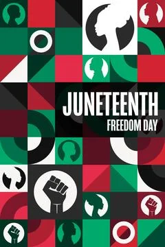 Juneteenth. Freedom Day. June 19. Holiday concept. Template for background Stock Illustration