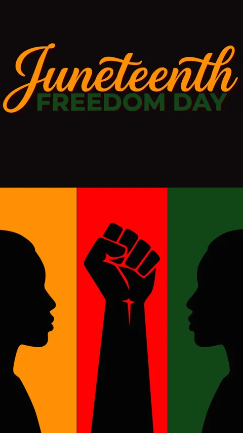 Juneteenth Freedom Day Unity and Equality Motion Background Video stock 334654203