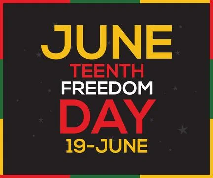 Juneteenth Independence Day since 1865 Stock Illustration