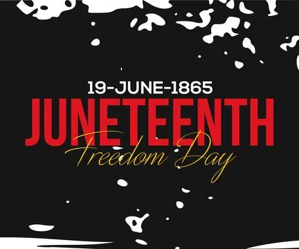Juneteenth Independence Day since 1865 Stock Illustration