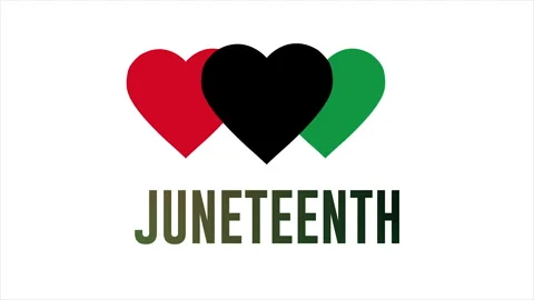 Juneteenth Independence Day  animated text. Freedom or Emancipation day. Stock Footage 274884136