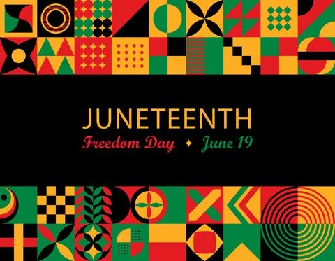 Juneteenth Independence Day Background. Black History Month. Freedom or Emanc Stock Illustration