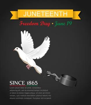 Juneteenth Independence Day Background. Black History Month. Freedom  June 19 Stock Illustration