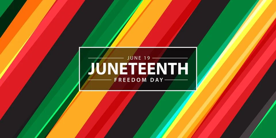 Juneteenth Independence Day Background. Black History Month. Freedom or Ema.. Stock-Illustration