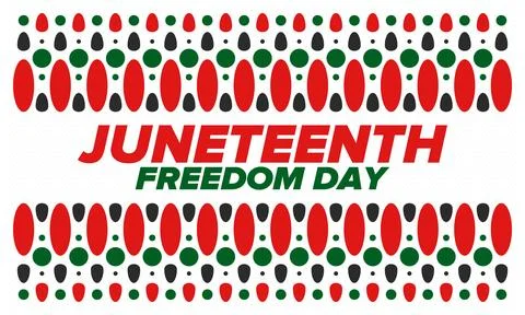 Juneteenth Independence Day. Freedom or Emancipation. African-American history Stock Illustration