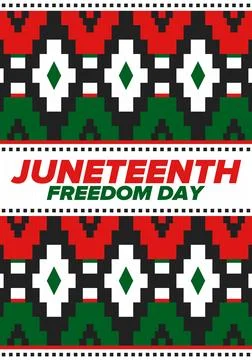Juneteenth Independence Day. Freedom or Emancipation. African-American history Stock Illustration