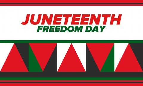 Juneteenth Independence Day. Freedom or Emancipation. African-American history Stock Illustration