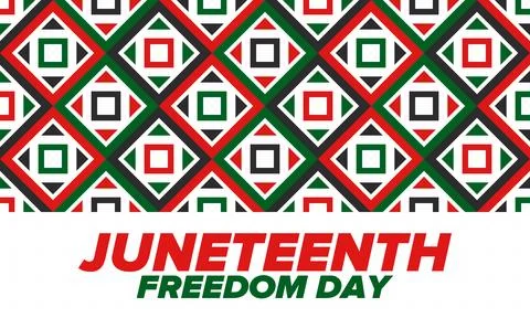 Juneteenth Independence Day. Freedom or Emancipation. African-American history Stock Illustration
