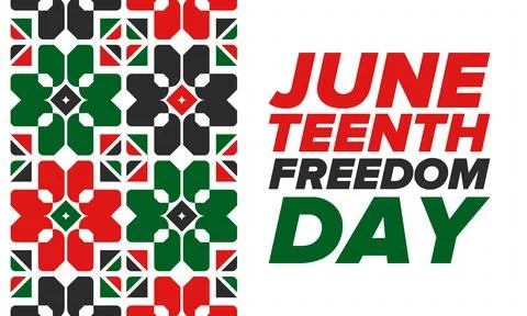Juneteenth Independence Day. Freedom or Emancipation. African-American history Stock Illustration