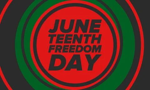 Juneteenth Independence Day. Freedom or Emancipation. African-American history Stock Illustration